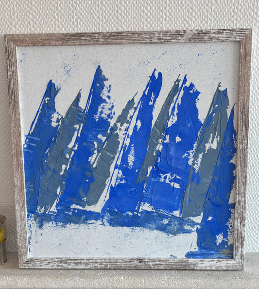 Course au large - 40cmx40cm