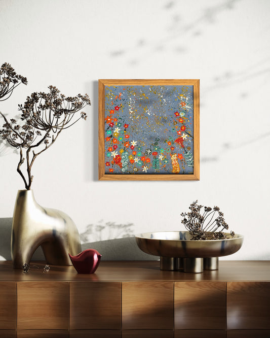 Ciel fleuri - 30cmx30cm