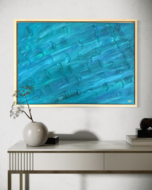 Sous le courant - 50cmx70cm