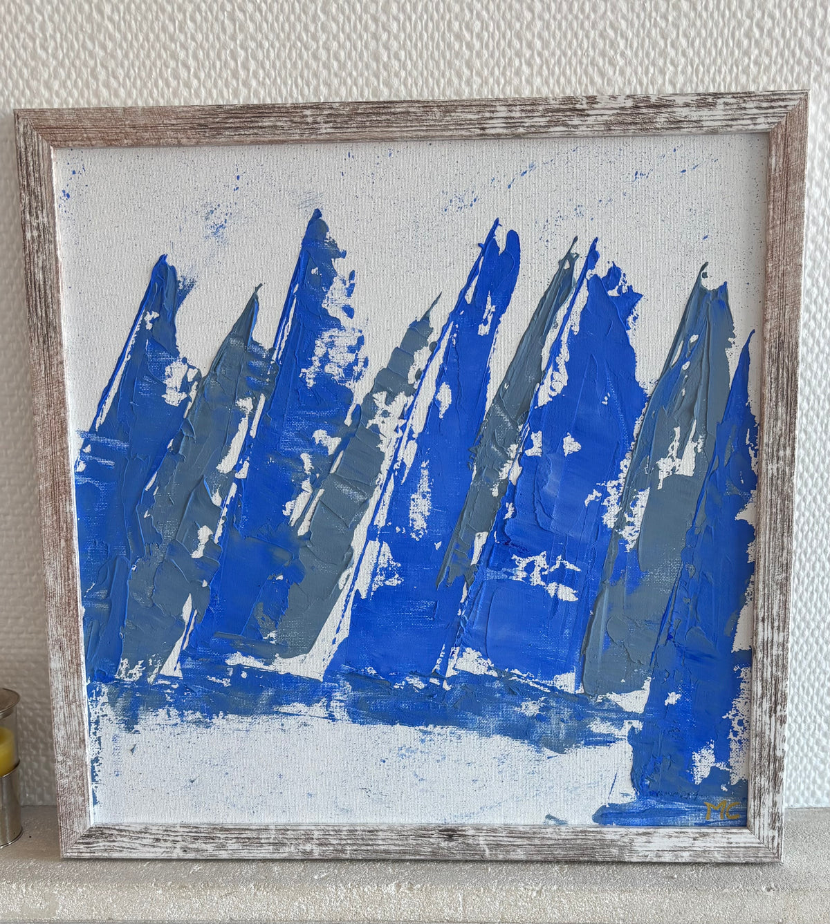 Course au large - 40cmx40cm