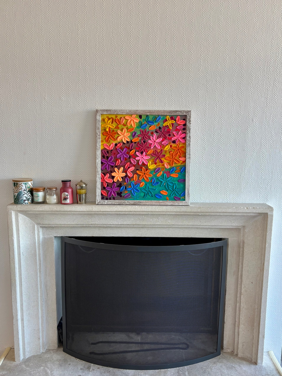 Jardin en fête - 40cmx40cm