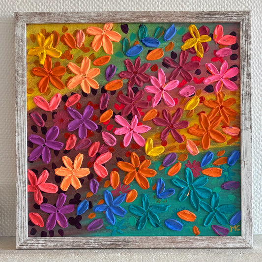Jardin en fête - 40cmx40cm