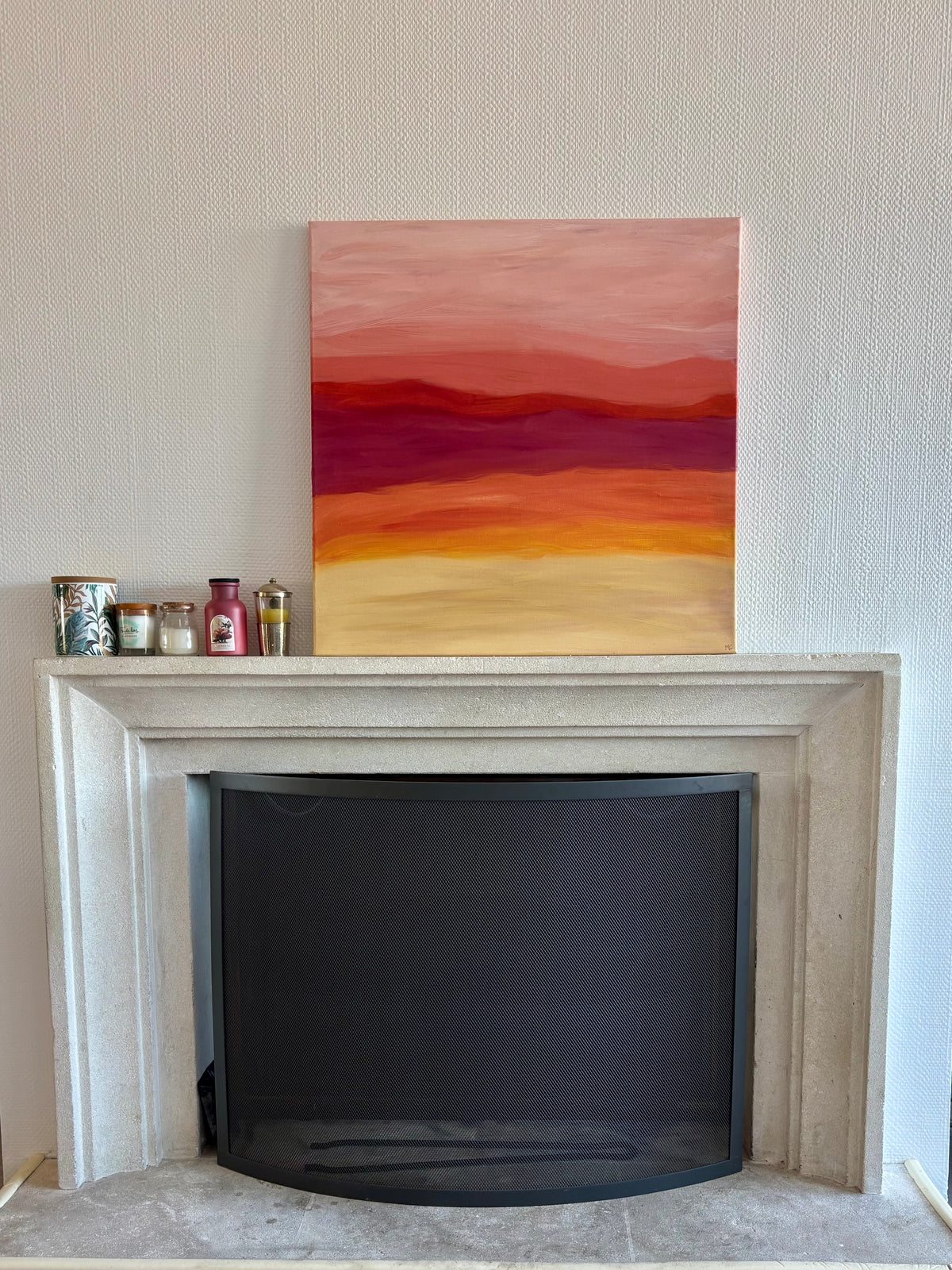 Horizon rosé - 60cmx60cm