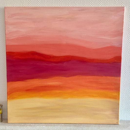Horizon rosé - 60cmx60cm