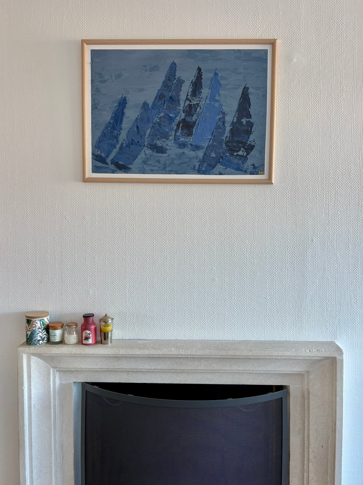 Voiles dans la brume- 50cmx70cm