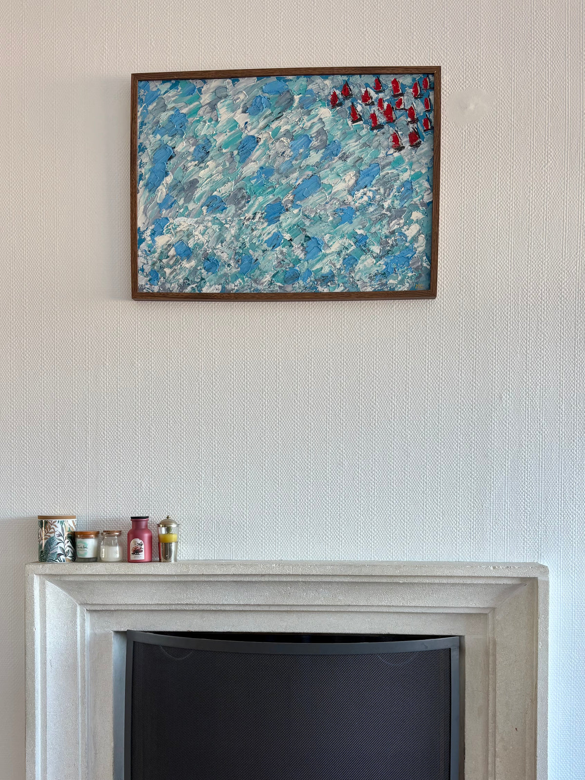 Voiliers rouges - 50cmx70cm