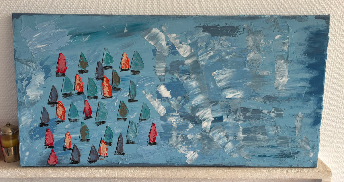 Les voiles - 40cmx80cm
