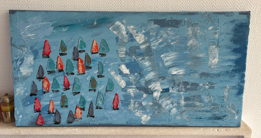 Les voiles - 40cmx80cm