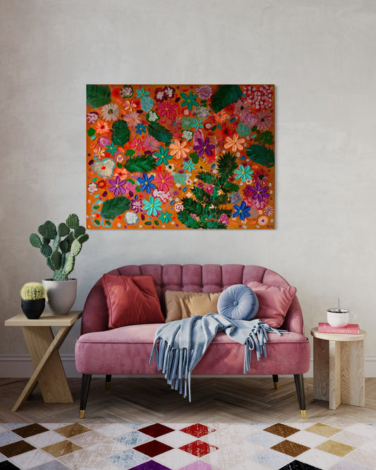 La danse des fleurs - 116cmx89cm