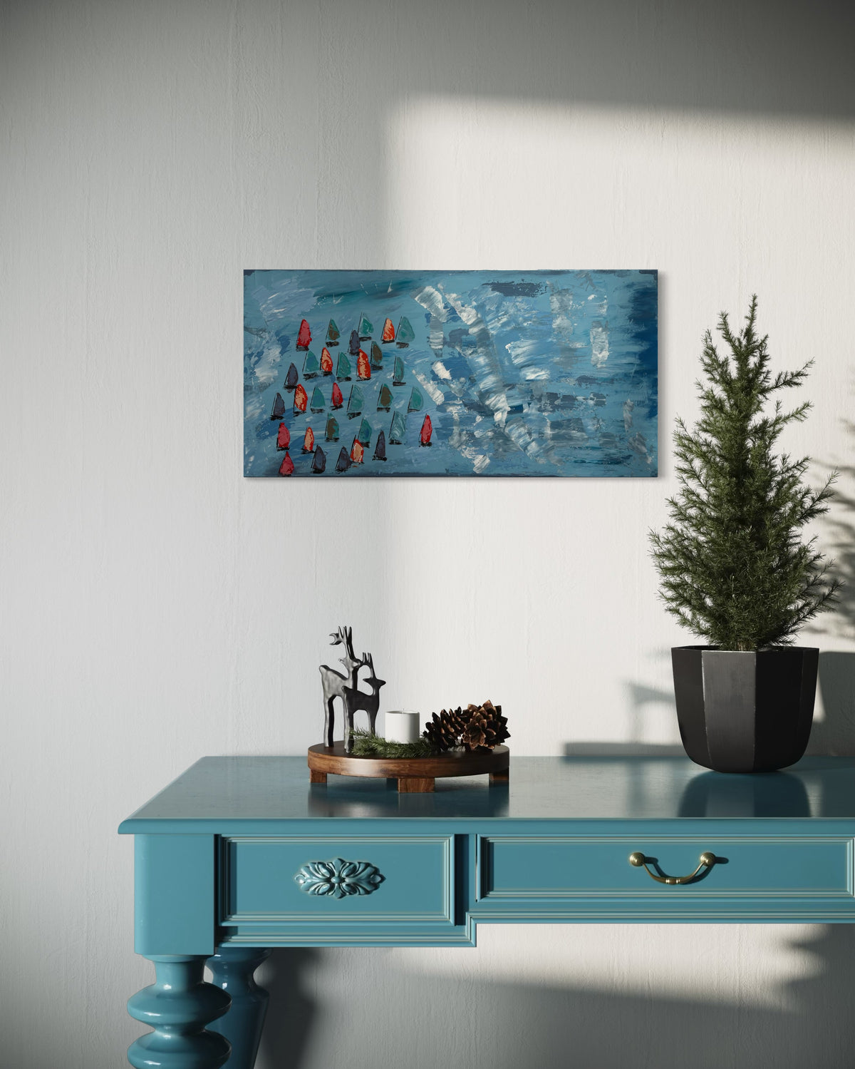 Les voiles - 40cmx80cm