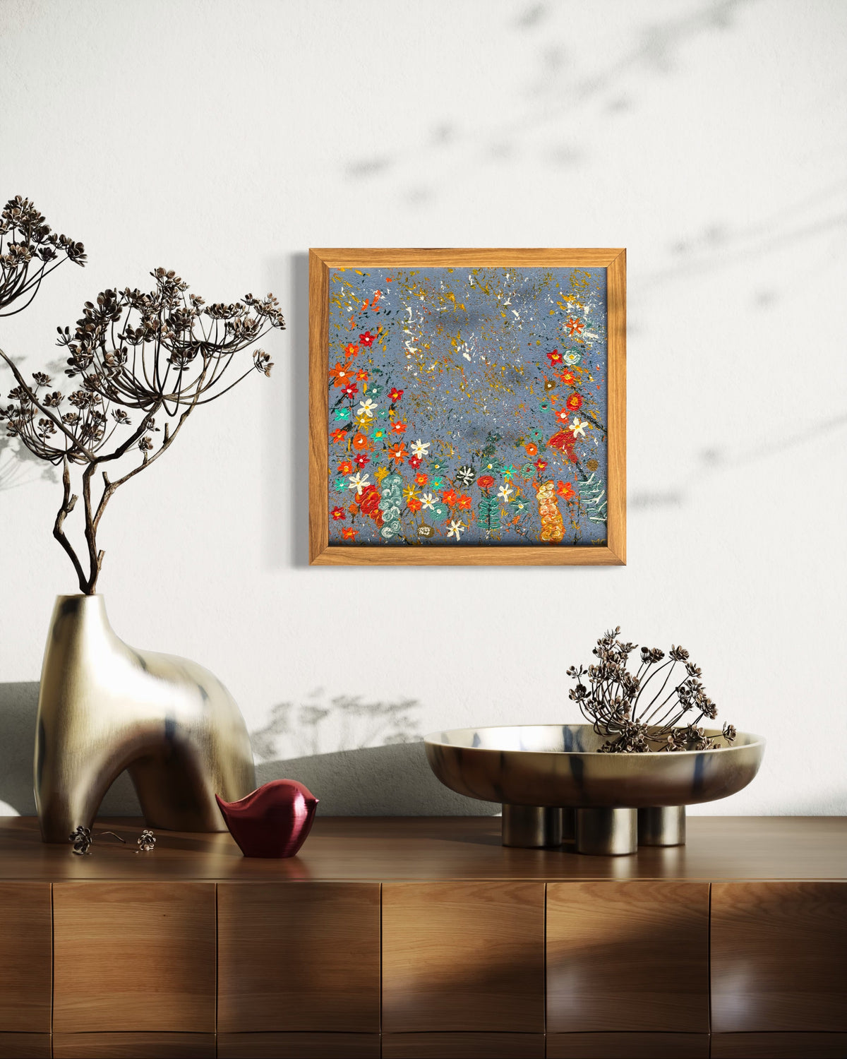 Ciel fleuri - 30cmx30cm