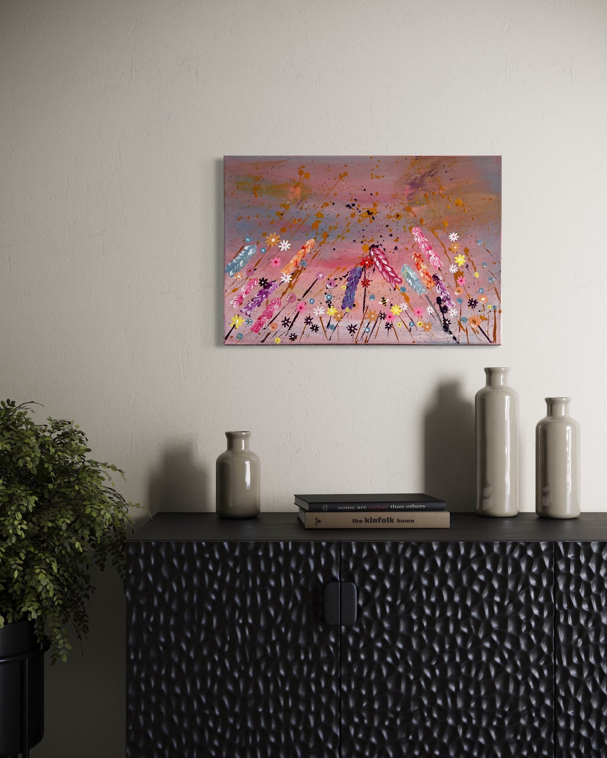 Jardin nocturne - 55cmx37,5cm
