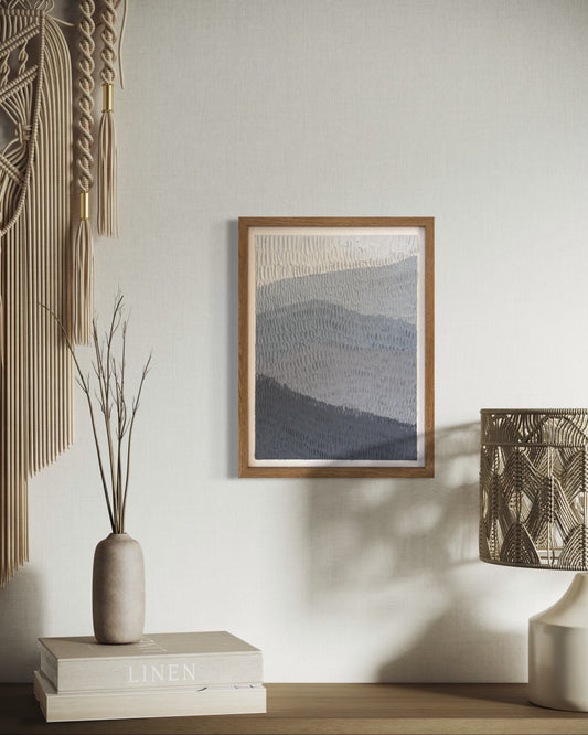 Sérénité Gris-Bleu - 30cmx40cm