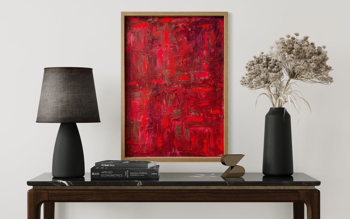 Tempête rouge - 70cmx50cm