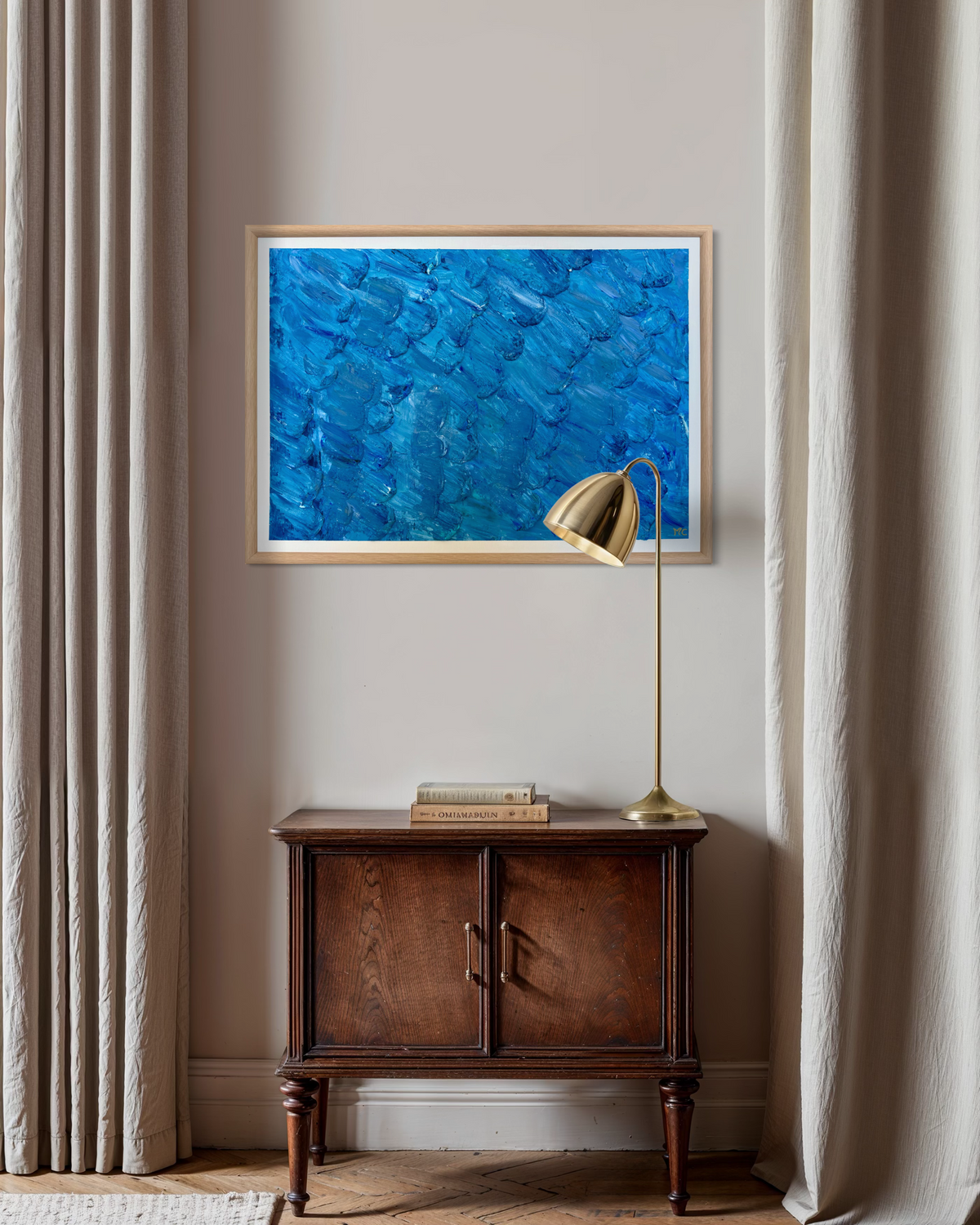 Le courant des vagues - 50cmx70cm