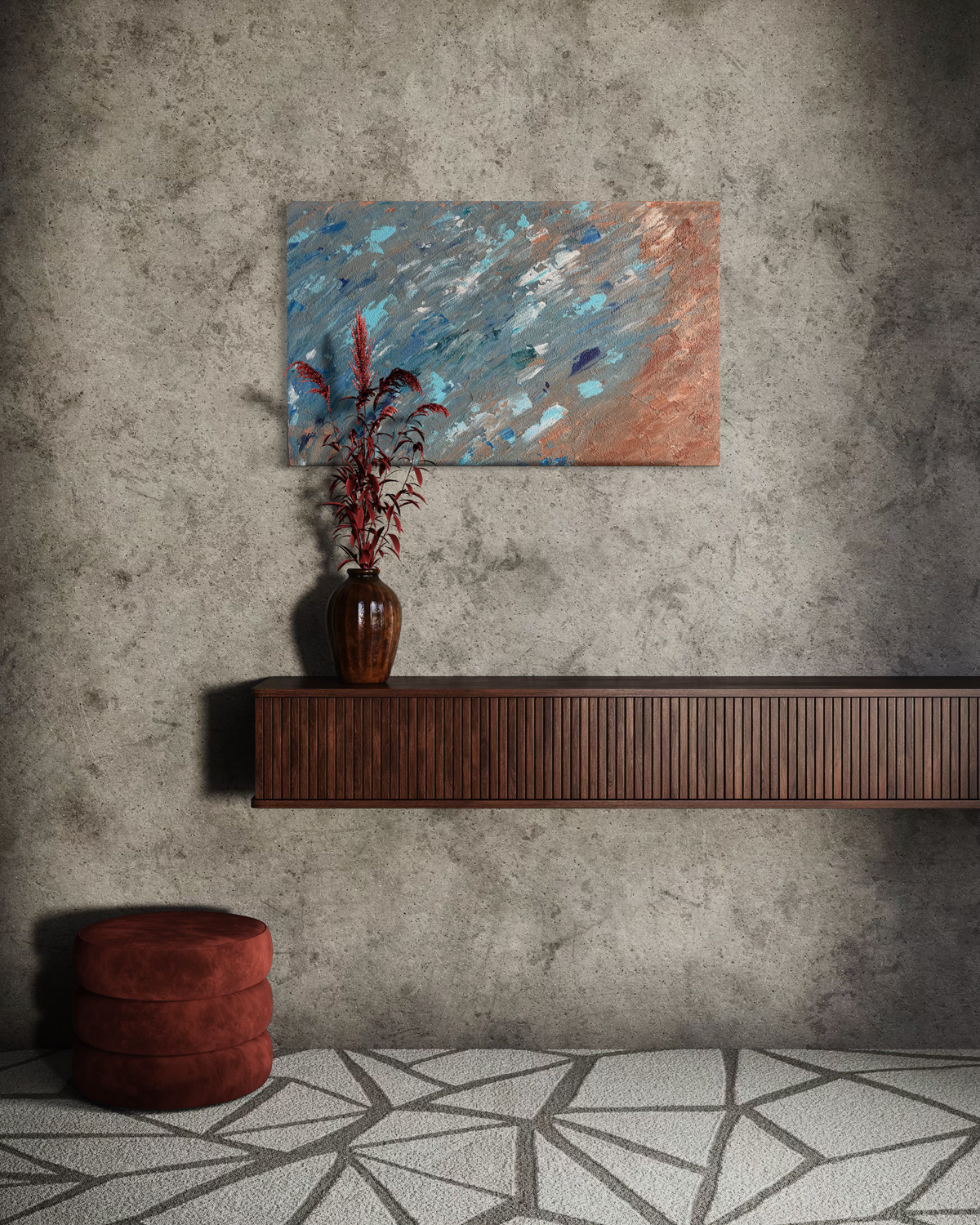 Entre deux marées- 38cmx61cm