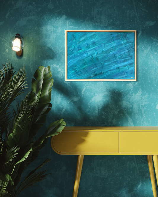 Sous le courant - 50cmx70cm