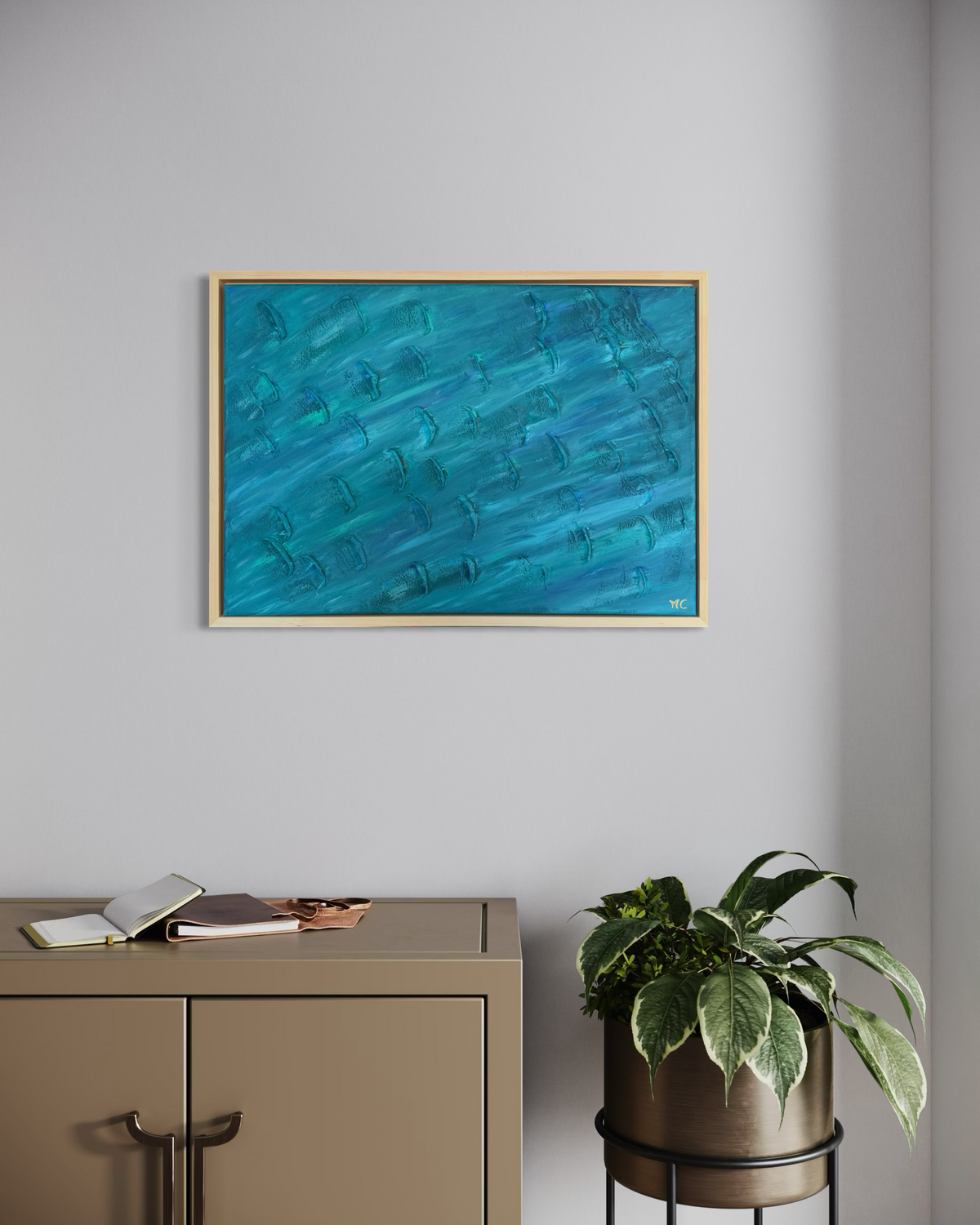 Sous le courant - 50cmx70cm