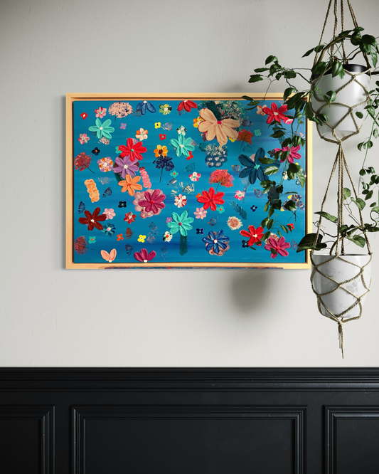 Fête bleue - 50x70
